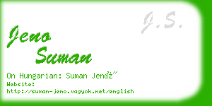 jeno suman business card